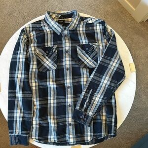 Men’s RVCA flannel - dark blue